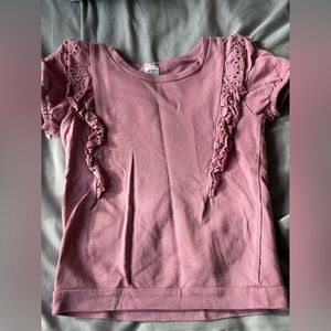 Carter’s toddler girl t-shirt. Sweatshirt, terry-cloth material.